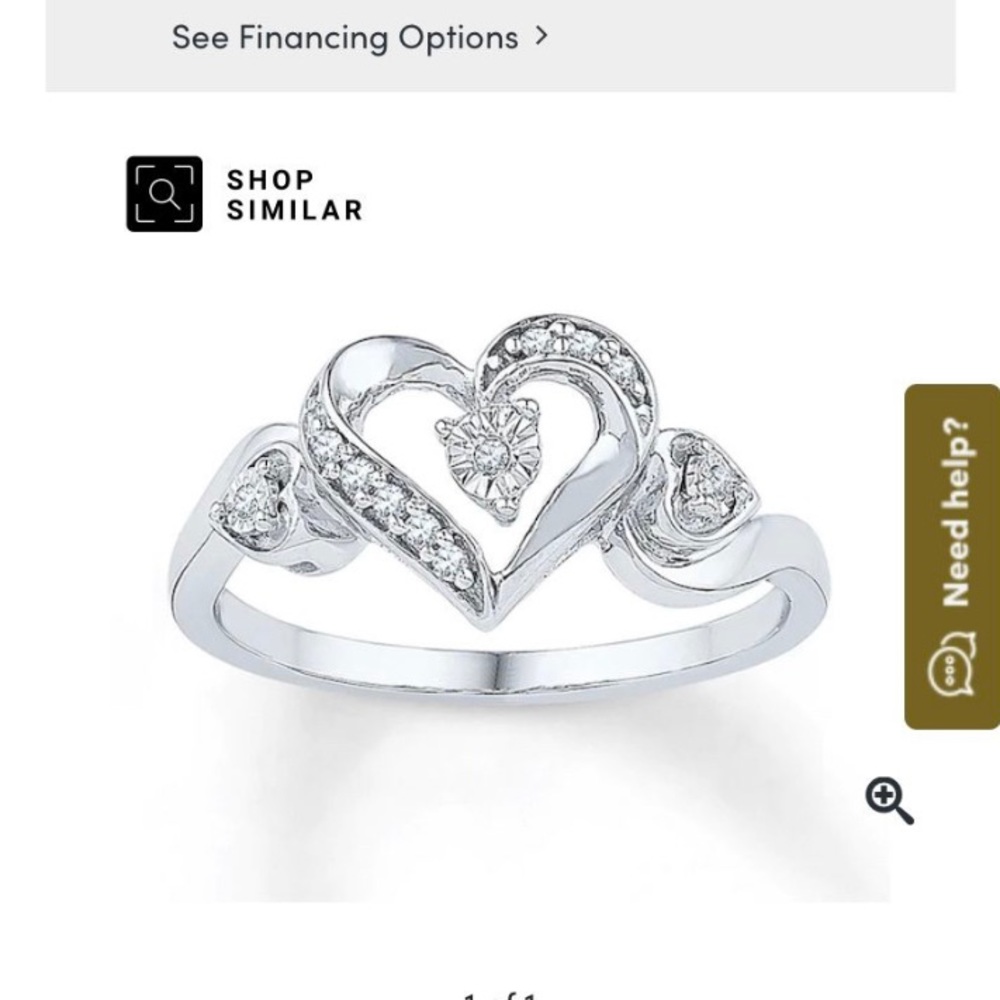 Diamond promise ring